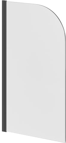 Wholesale Domestic Colore Round Gunmetal Grey 770mm Single Section Bath Shower Screen