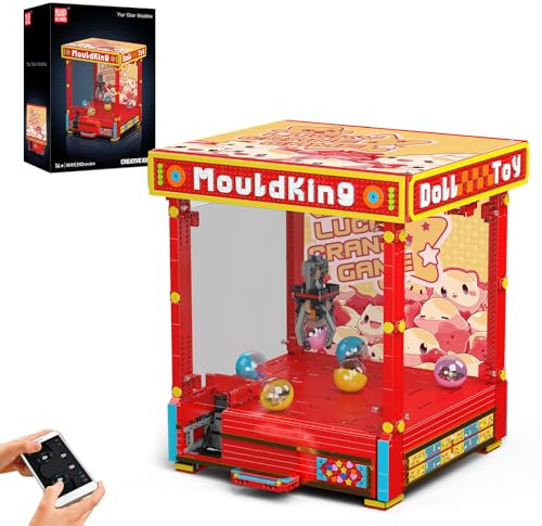 Mould King 10189 Greifmaschinen Baustein Spielzeugset APP ferngesteuert Greifautomat Greifer Spielautomat MOC Technik Klemmbausteine Bausatz Automatischer Verkaufsautomat elektronisches Arcade-Spiel