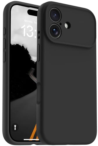 OTOFLY Magnetic for iPhone 17 Case,Compatible with Magsafe,Classic Liquid Silicone Mobile Phone Case,Integrated Camera Control Button,Anti-Scratch Microfiber Lining,Black