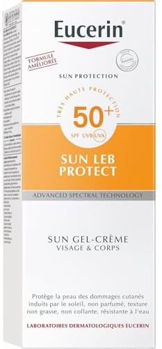 EUCERIN – Spray Solaire Haute Protection SPF 50, Préserve la Peau Sensible du Vieillissement (150 mL) - lot de 2 - Vendu par Lot