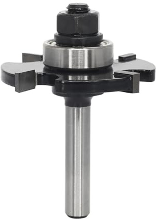 AKYLIN Fraise à Rainurer Tige de 8 mm, Fraise Pour Rainurer Bois, 4 Bords de Coupe, Fraises en Carbure de Tungstène pour le Traitement du Bois, 5 mm de hauteur de coupe