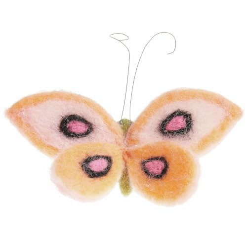 Aufhänger Filz-Schmetterling Grün 10 x 10,5 x 7cm