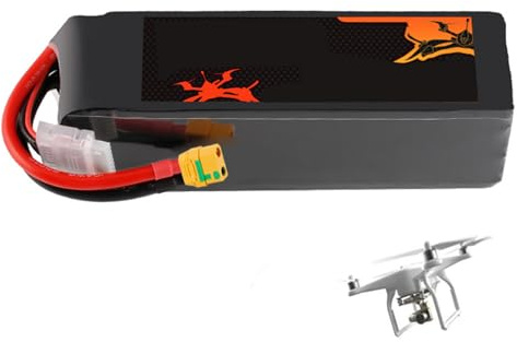 JHKJ 8S Lipo-Akku 29,6 V 5100 mAh, 5600 mAh, 6000 mAh, 8000 mAh – 29,6 V Lithium-Ionen-Akku für Drohnen, geeignet für 0-250 W RC-Autos, Trucks, Buggys und Helikopter.,29.6v 5600mah