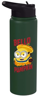 Minions Bello Pumpkin Bob Stainless Steel Insulated Water Bottle