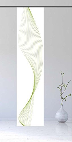 gardinen-for-life Flächenvorhang Stream Green - Schiebevorhang, Gr.60x260 cm