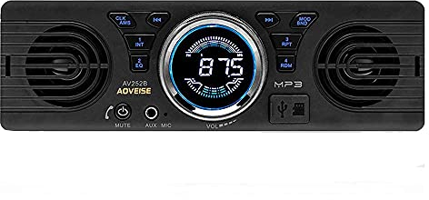 BOOMBOOST AV252 12V Car SD Card Car Radio Stereo MP3 Radio Built-in Speakers With Bluetooth Host Speakers