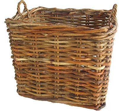 cesto vimini porta legna CM 82X64X67 h molto robusto grande con manici cm 74 intreccio in rattan CL