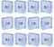 Sayayo Non-Slip Rubber Feet for Garden Furniture Chairs, Floor Protector Pads 30MM*30MM, 12 Pcs White, EJD250W-12P