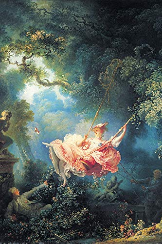 1art1 Jean-Honoré Fragonard XXL Poster Die Glücklichen Zufälle Der Schaukel, 1767 Plakat | Bild 120x80 cm
