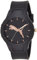 Puma Damenuhr Reset, Dreizeigeruhrwerk, 36 mm Gehäuse aus schwarzem Polycarbonat mit PolyurethanArmband, P1006