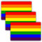 ANLEY 5 X 3 LGBT Pride Aufkleber 3St. - Regenbogenfahne Lesben Homosexuell Bisexuell Transgender Pride Reflektierende Autoaufkleber - 3er Pack Set
