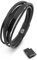 Akitsune The Punisher Synthetisches Lederarmband | Magnetverschluss aus Edelstahl - Geflochtenes Männer Herren Armband inkl. schöner Schmuckschachtel - Schwarz-Schwarz - 17cm