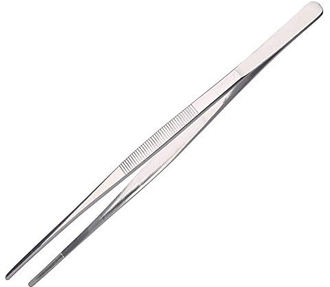 Aniso Long Tweezers, Stainless Steel, 10 inches