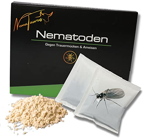 SF- Nematoden 10 Mio (100 Pflanzen/20 m²) gegen Trauermücken, Thrips, Weiße Fliege mit Fadenwürmern, effektive Schädlingsbekämpfung