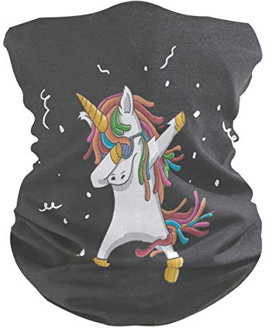 Süßer Einhorn Cooler Tanz Gesichtsmaske Schlauchtuch Kopftuch Stirnband Bandanas Kopfbedeckung Halstuch Gesichtsschal Für Männer Frauen Den Sport