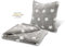 Römer Wellness Kissen-Decken-Set Stern, 2-teilig, 150 x 200 cm Flauschige Kuscheldecke + 45 x 45 cm Kissen, modernes Design, weich, antistatisch
