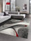 CARPETIA Teppich modern Wohnzimmerteppich abstrakt in grau rot Größe 160x230 cm