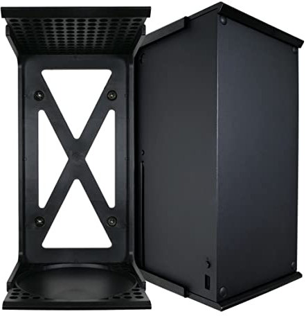 Q-View Xbox Series X Wall Mount Clip Bracket Shelf by Q-View - Plastic - Signature X Design - Made in UK (Black)