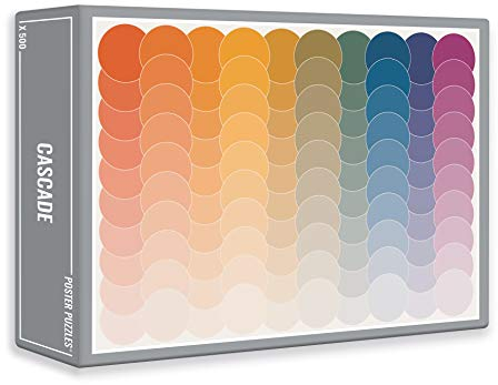Cloudberries Cascade Fun and Simple 500 Piece Gradient Jigsaw Puzzle for Adults with a Cool Rainbow Design (500 Piece)