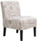 Yaheetech Tub Chair Comfy Accent Side Chair with Solid Wooden Legs for Dining Room Bedroom Living Room Letter Print