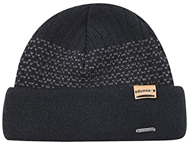 adunox® Strickmütze (schwarz)