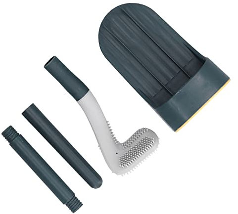 Brosse de Toilette, Forme de Club de Golf Détachable Imperméable Antidérapant Confortable Unique Outil de Nettoyage de Tête de Brosse Autonettoyante pour Les éviers de Toilettes(Vert Minuit)