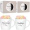 EVERBUY Set of 2 - Mummy Daddy Mugs Baby Shower Gifts - New Mum Gifts Mum to Be New Parents Mugs - Dad Mug Daddy - 350ml