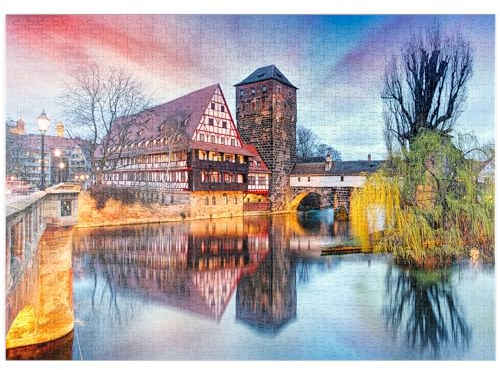 MyPuzzle Nürnberg im Sonnenlicht - Premium 1000 Teile Puzzle - MyPuzzle Sonderkollektion von Puzzle Galaxy