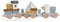 Little Dutch 7068 FSC Holz Eisenbahn Zug mit Steck-Formen und Zugschnur - Sailors Bay