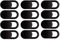 12PCS Webcam Cover Control deslizante de cubierta de cámara web, cubierta de cámara web ultradelgada para computadora portátil,iPad Pro,iMac,PC / computadora,tableta,iPhone,cubiertas de privacidad
