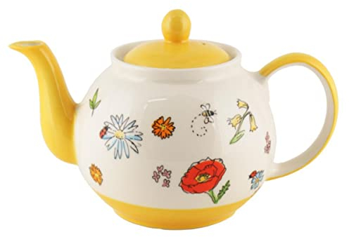 Mila Keramik-Teekanne Lovely Flowers ca 1,2 Liter | MI-94249