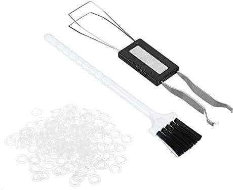 PATIKIL Keycap Estrattore Interruttore Rimuovi, 1 Set Fai da Te Strumento Fissaggio Tastiera con Pulizia Spazzola e O-Ring per Tastiera Meccanica, Nero