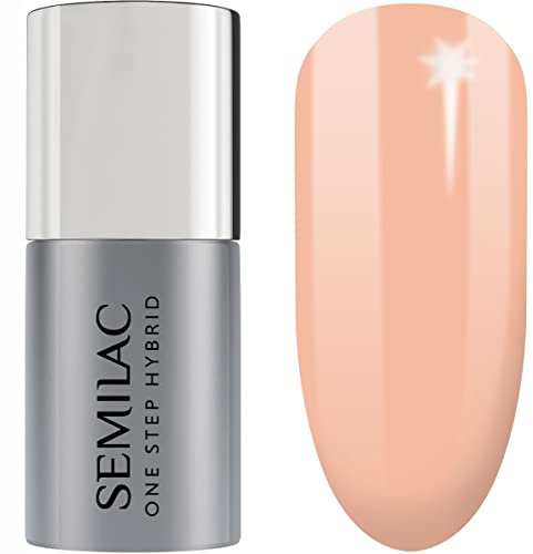 S450 Semilac One Step Hybrid Nagellack 3in1 Inner Warmth Peach 5 ml Innovative UV LED Colour Nail Polish