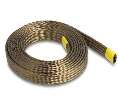 Delock Geflechtschlauch aus Basalt Fasern 2 m x 10 mm braun