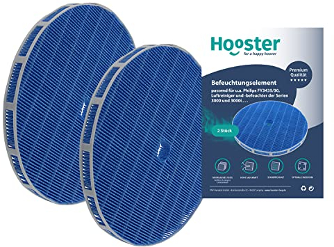 2er-SET Befeuchtungselement kompatibel mit Philips Luftreiniger und -Befeuchter der Serien 3000 und 3000i | Ersatz für FY3435/30