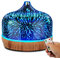 Porseme 500ml Glass Scented Oil Diffuser Ultrasonic Aromatherapy Humidifiers Color Changing Cool Mist Essential Oil Diffuser Remote Control BPA Free Aroma Lamp Waterless Auto-Off