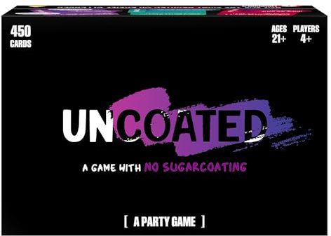 Unbeschichtetes Partyspiel für Erwachsene ab 21 Jahren, lustiges, soziales und interaktives Kartenspiel für Spieleabend, Vorspiele, Partys und Versammlungen, 4+ Spieler, 450+ Karten, ungefilterter