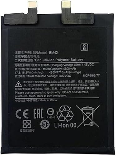 Bestome Ersatz Akku Kompatibel mit BM4X 1ICP6/66/77 Mi 11 M2011K2C M2011K2G Mi 11 5G Mi 11T Mobile Phone 3.8V,4600mAh