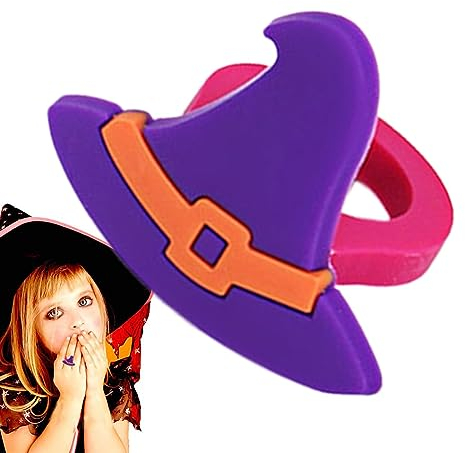 Halloween-Ringe | Horror-Cartoon-Ring | Halloween-Dekoration, weicher Gummiring für Mädchen und Jungen, Halloween-Leckerli-Taschen-Geschenke
