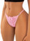 Banamic String string pour femme avec dos en T respirant et sexy, Rose 258, X-Large