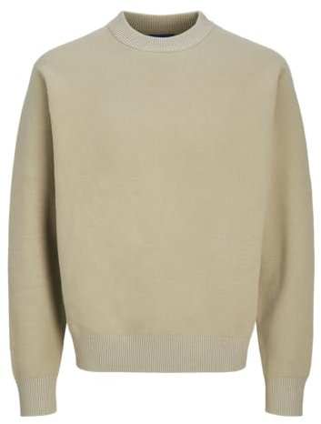 JACK & JONES Jorvesterbro Knit Crew Neck SN Maglione Lavorato a Maglia, Salvia Argento, S Uomo