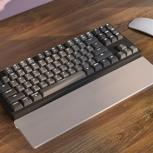 DucKey Benutzerdefinierte Acryl Tastatur Handgelenkauflage, Transparent/Frosted RGB Handgelenk Pad für Mechanische Tastatur (Color : Frosted, Size : TKL)