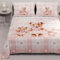PETTI Artigiani Italiani - Copriletto Matrimoniale Estivo 260x270cm 100 g/m² Double Face, Trapuntino Matrimoniale Primaverile, Trapunta Leggera, Teddy Rosa, 100% Made in Italy