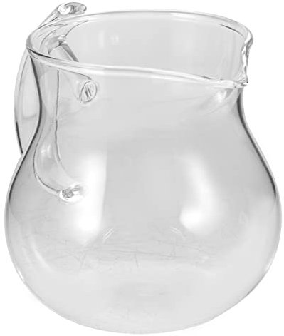 Ciieeo Thickened Glass Fair Cup Double Wall Drinking Cup Cold Brew Coffee Pitcher Milk Pitcher for