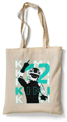 RaceTracks.pl F1 Tote Bag mit Kimi Antonelli Mercedes Motiv, Unisex-Erwachsene F1-Fans, Medium, Blue