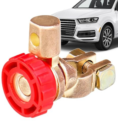 Car Battery Shut Off Isolator - Car Auto Battery Button Isolator, emergncy Disconnect Isolation swiitch | Master Disconnect Battery Isolator swiitch Terminal Link, Copper Battery Isolator for Rv