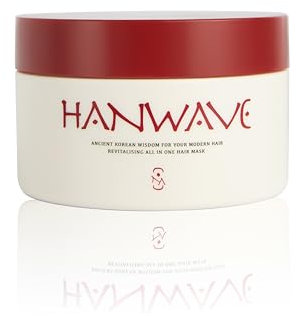 Hanwave Revitalising All-in-One Hairmask – Haarmaske mit 14+ Pflanzenextrakten, Tiefenreparatur gegen Haarbruch/Spliss, intensive Pflege für gesundes, glänzendes, schneller wachsendes Haar – 180 ml