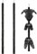 Porgeel Hockey-Trocknungsregal, 2pcs 47 Zoll 5-Hookey-Getriebe, tragbare Ausrüstung für Ice Baseball Catcher Football Ausrüstung