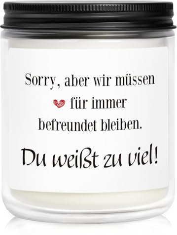 SECOGM Geschenke für Freundin, Geschenk Freundin Geburtstag, Beste Freundin Geschenke, Lustige Duftkerze Geburtstagsgeschenk für Freundin, Geschenk für Frauen