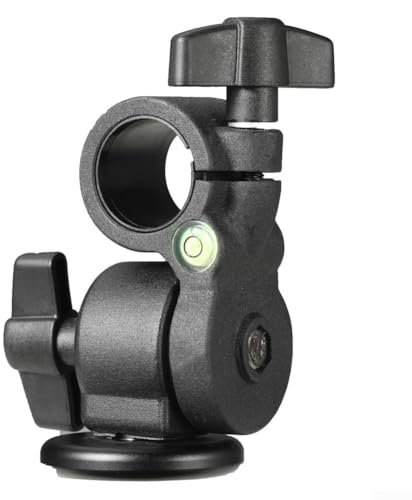 Horizontal Tripod Ball Head Adapter in Aluminum with 14 Screw Port for Secure and Stable Camera Attachments